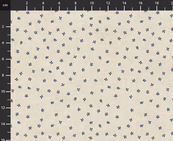 Emi Yuki sashiko Krem mini blomster