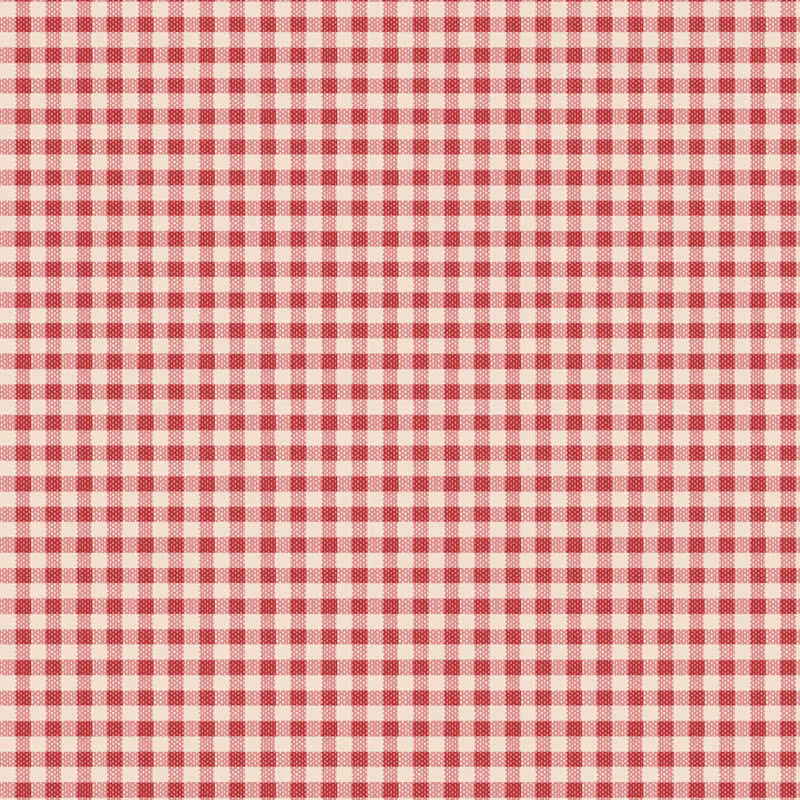 Tilda Gingham Red – Winter – Woven Fabrics