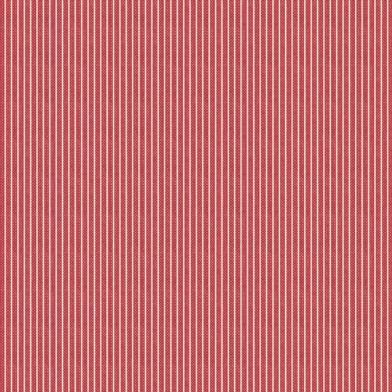 Tilda  Tinystripe Red – Winter – Woven Fabrics