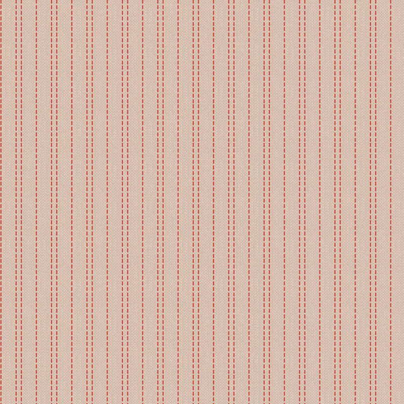 Tilda  Seamstripe Red – Winter – Woven Fabrics