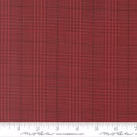 Flannel Gather Basics Brick -rød rutet