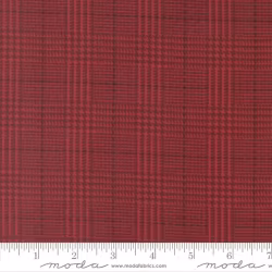 Flannel Gather Basics Brick -rød rutet