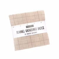 Flannel Gather Basics Brick -charm pack 5 inch