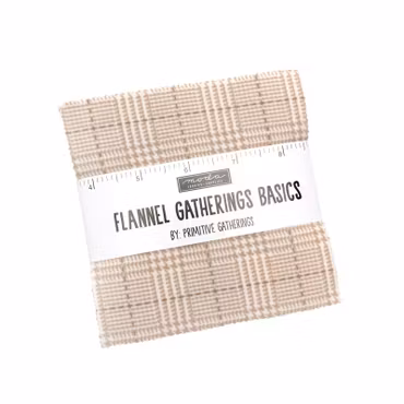 Flannel Gather Basics Brick -charm pack 5 inch