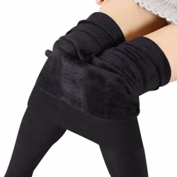 Vinterleggings - Supermjuka & Stretchiga/ Svart