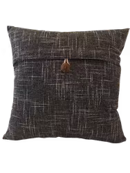 Kuddfodral med En knapp vintage Svart -  45 x 45 cm