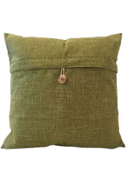 Kuddfodral med En knapp vintage Grön - 45 x 45 cm