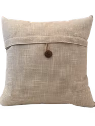 Kuddfodral med En knapp vintage Ljusbrun   45 x 45 cm