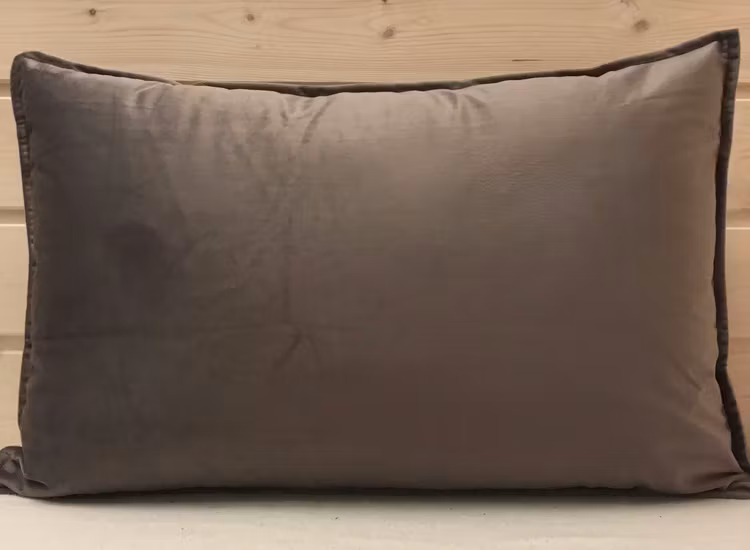 Kuddfodral Sammet Mörk Grå - 40 x 60 cm