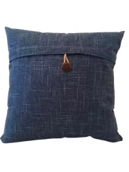 Kuddfodral med En knapp vintage Blå- 45 x 45 cm