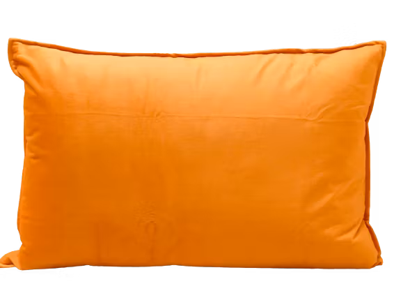 Kuddfodral Sammet Orange gul - 40 x 60 cm