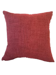 En färgat Kuddfodral , vävd kvalitet, Röd - 45 x 45 cm
