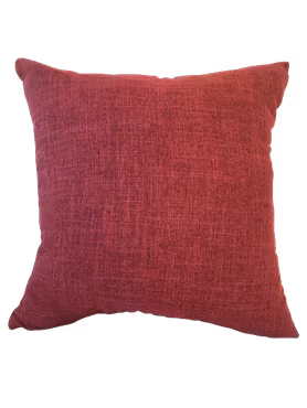 En färgat Kuddfodral , vävd kvalitet, Röd - 45 x 45 cm