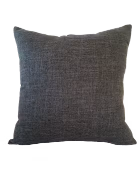 En färgat Kuddfodral , vävd kvalitet, Svart - 45 x 45 cm