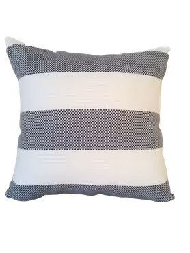 Kuddfodral Randig, vävd kvalitet , Blå-vit  - 45 x 45 cm