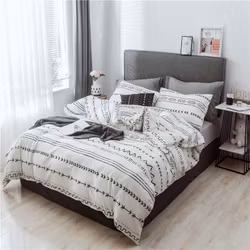 Påslakanset Boyi /264 x 299 cm / Vit / 100 %Bomull