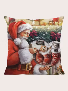 Jul tomtemotiv kuddfodral - 45 x 45 cm