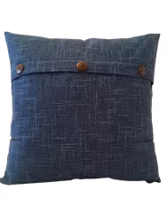 Kuddfodral med Tre knappar vintage Blå  -  50 x 50 cm