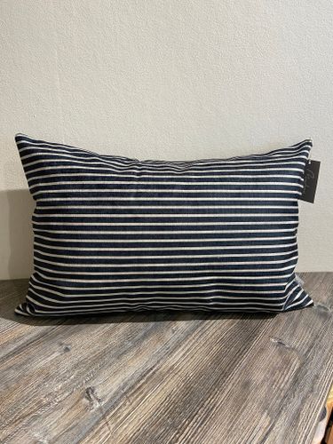 Randigt kuddfodral 40x60 Svart/Beige