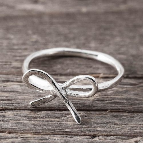 SILVERRING LITEN ROSETT
