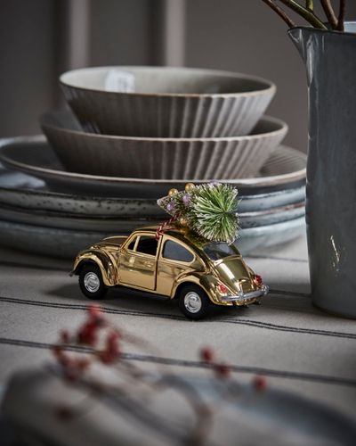 Dekoration, HDXmas car, Gyllen