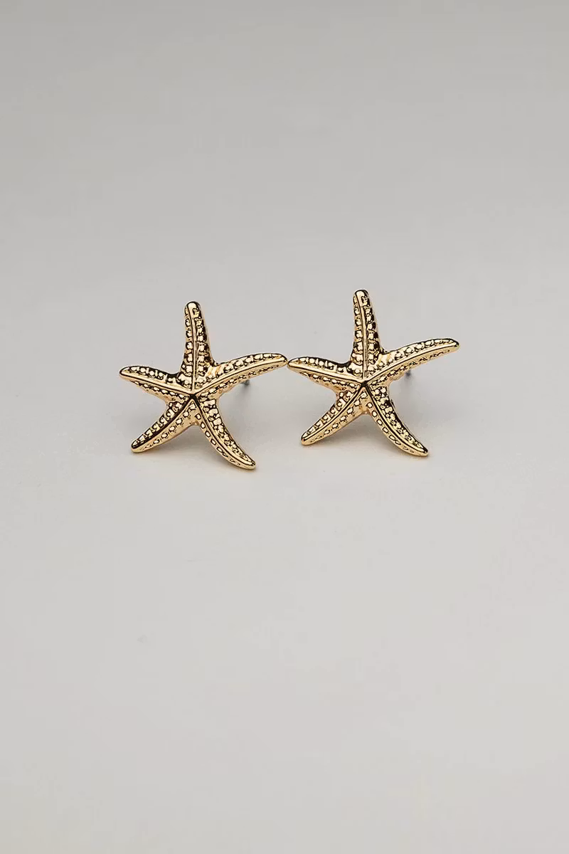 STARFISH STUDS GOLD