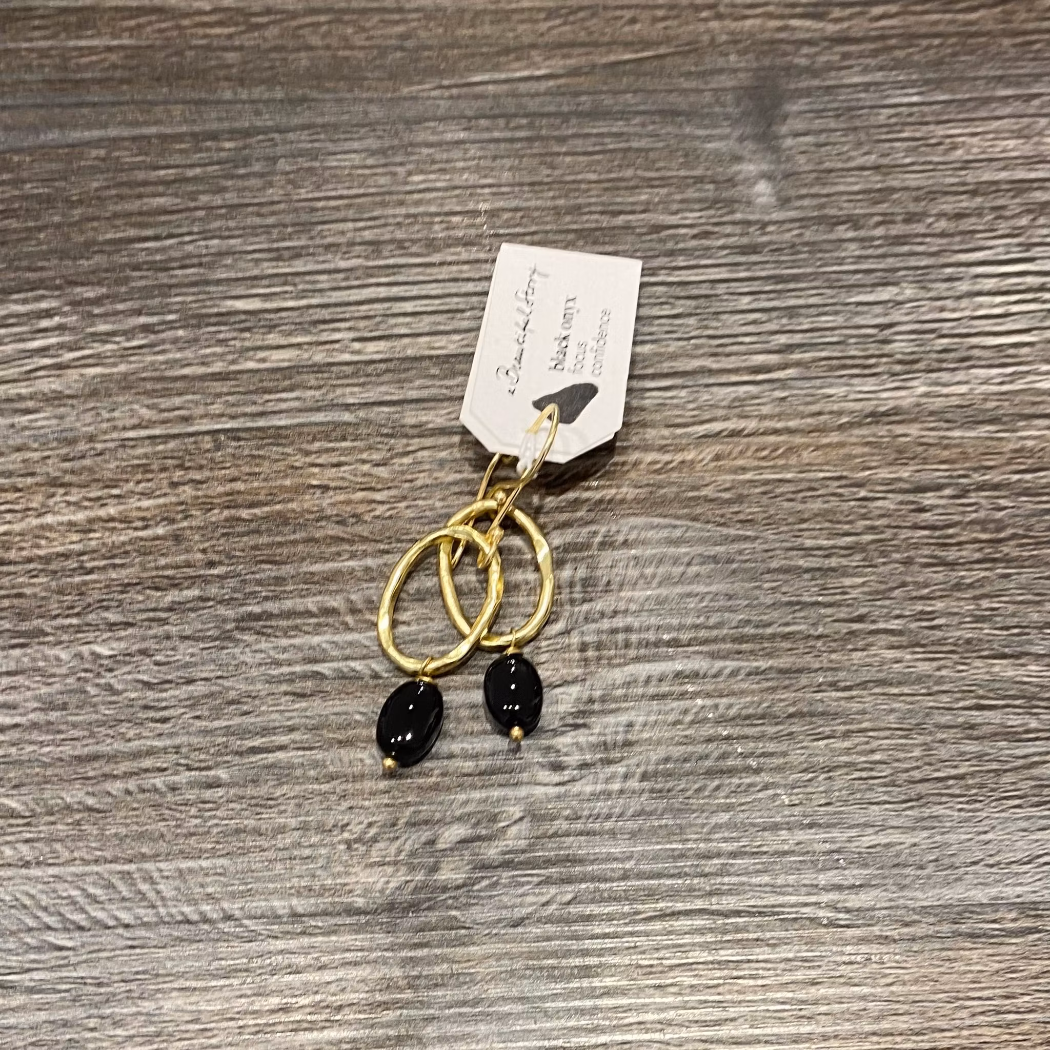 GRACEFUL EARRINGS BLACK ONYX