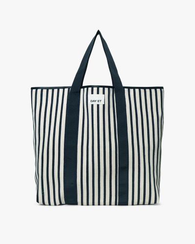 LARGE STRIPED BEACH/SHOPPINGVÄSKA
