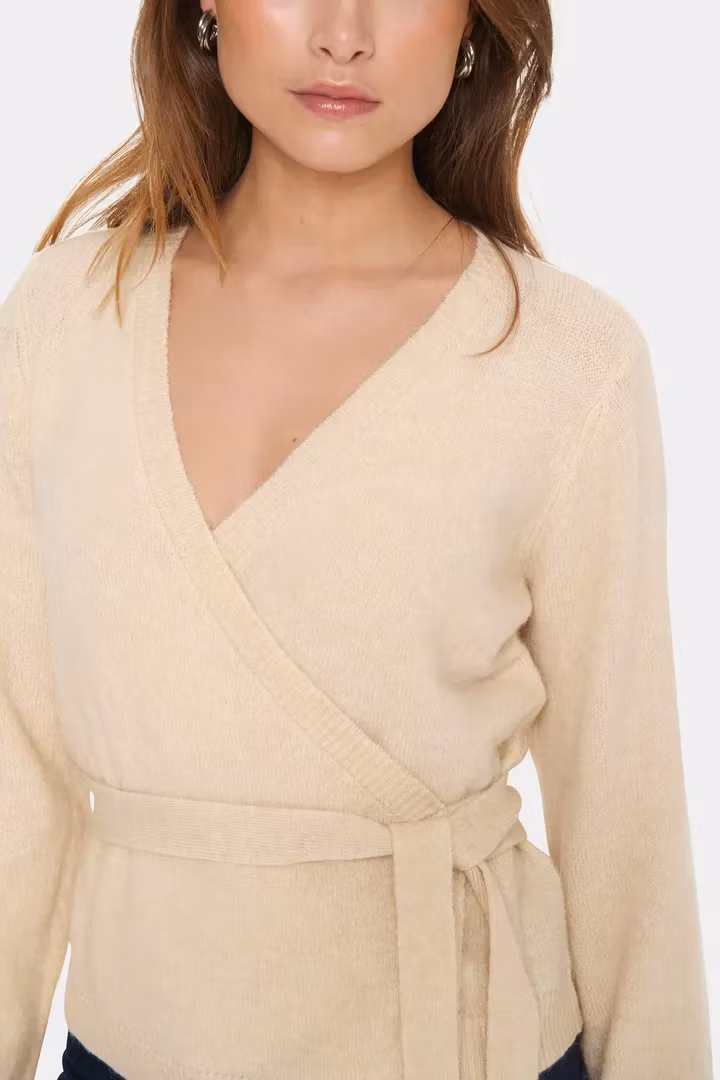 LAMASZ WRAP CARDIGAN