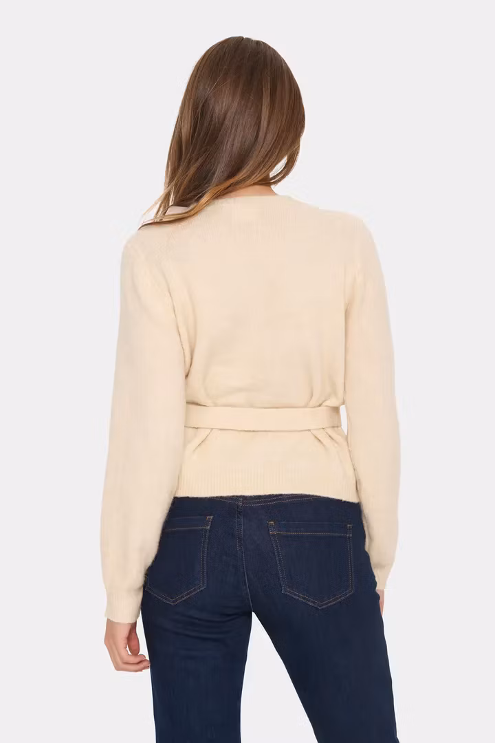 LAMASZ WRAP CARDIGAN