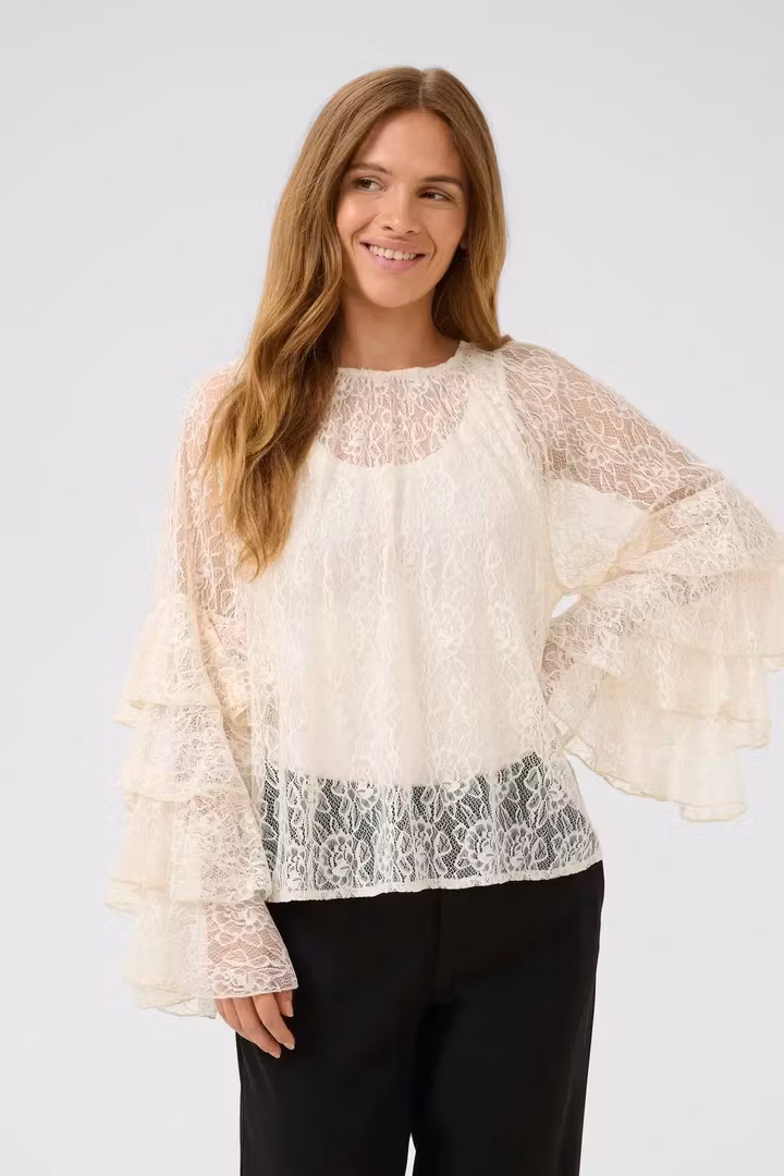 CUCLEMENCY BLOUSE WHITE