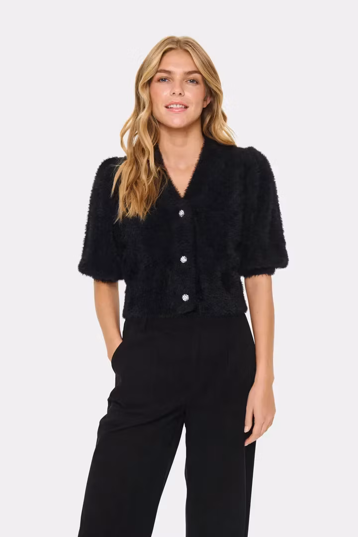 BANNISZ CARDIGAN BLACK