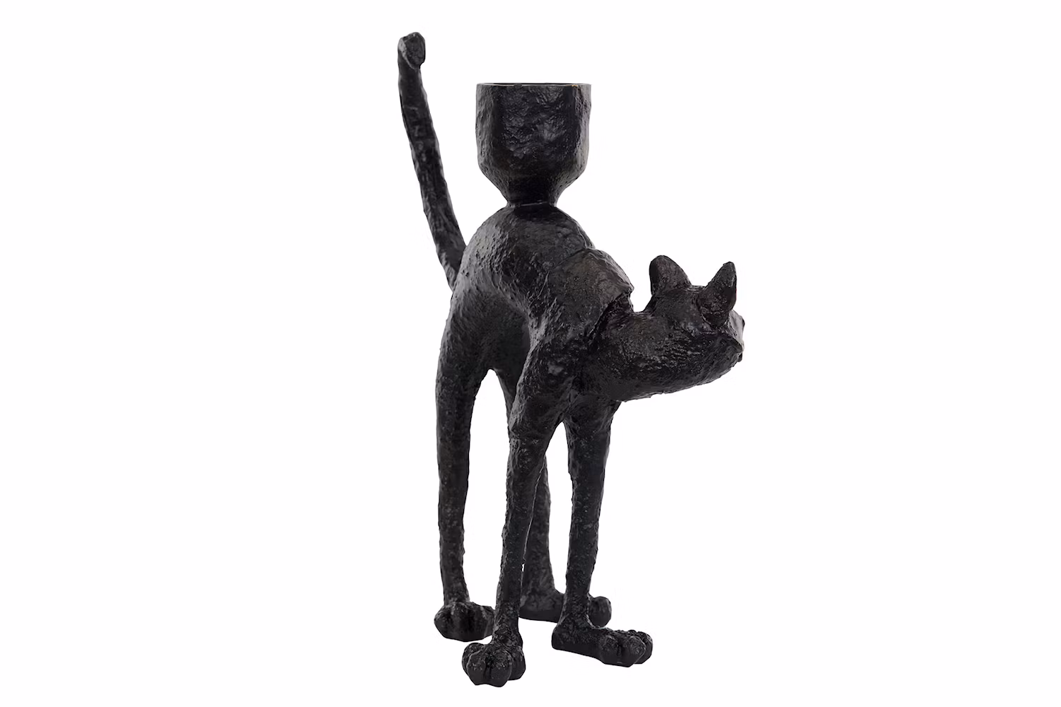 LJUSSTAKE KATT SVART/BRUN