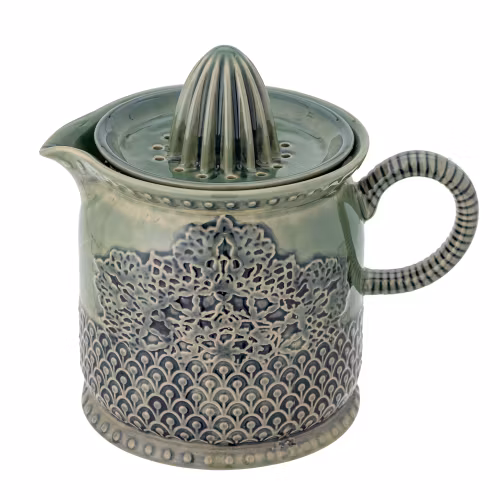 LISELU LEMON JUICER, GREEN STONEWARE