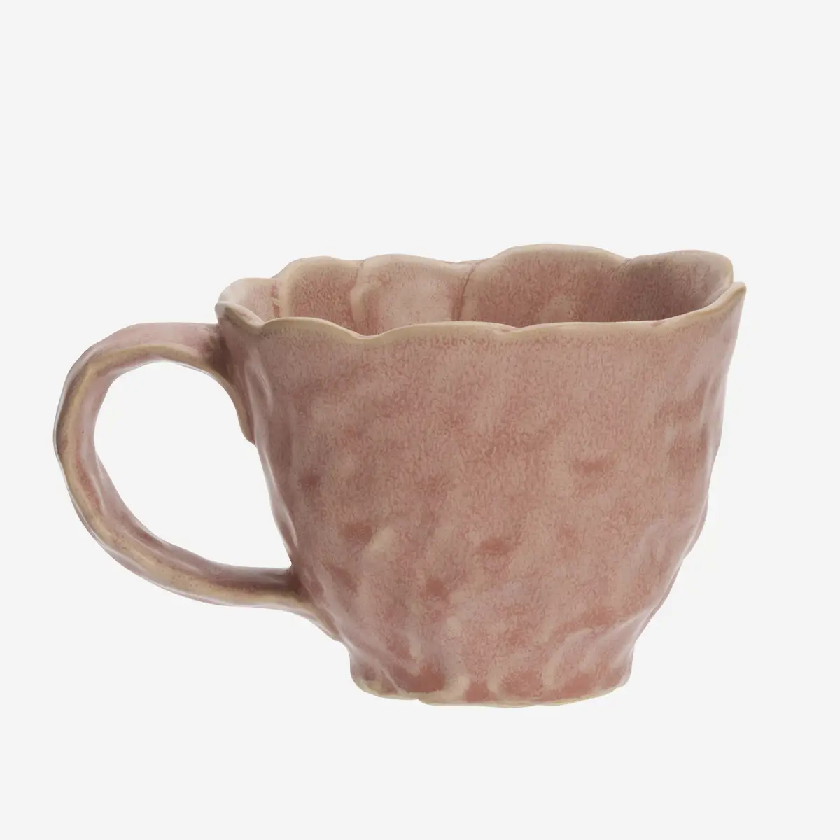 STONEWARE MUG LJUSROSA