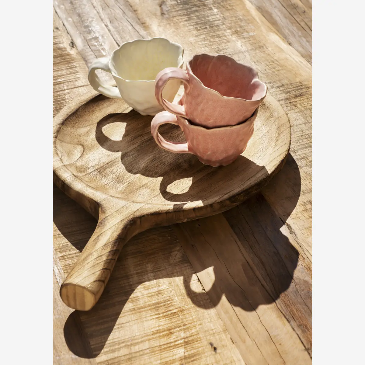 STONEWARE MUG LJUSGUL