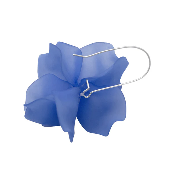 PETAL EARRINGS BLUE