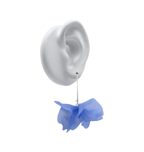 PETAL EARRINGS BLUE