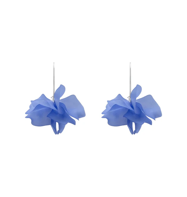 PETAL EARRINGS BLUE