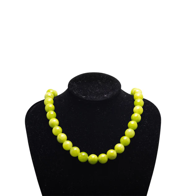 ELSA NECKLACE GREEN JADE
