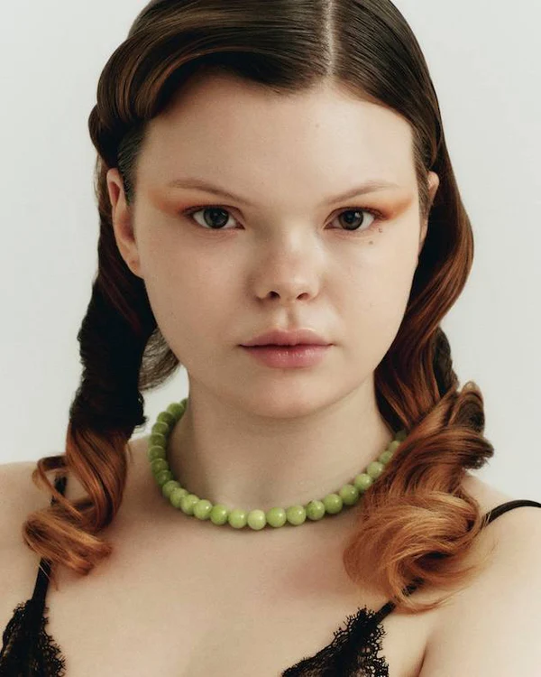 ELSA NECKLACE GREEN JADE