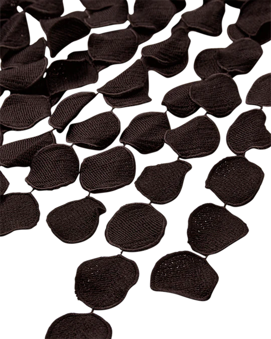 CMTHEA - SKIRT WITH FRINGE EFFECT IN BROWN