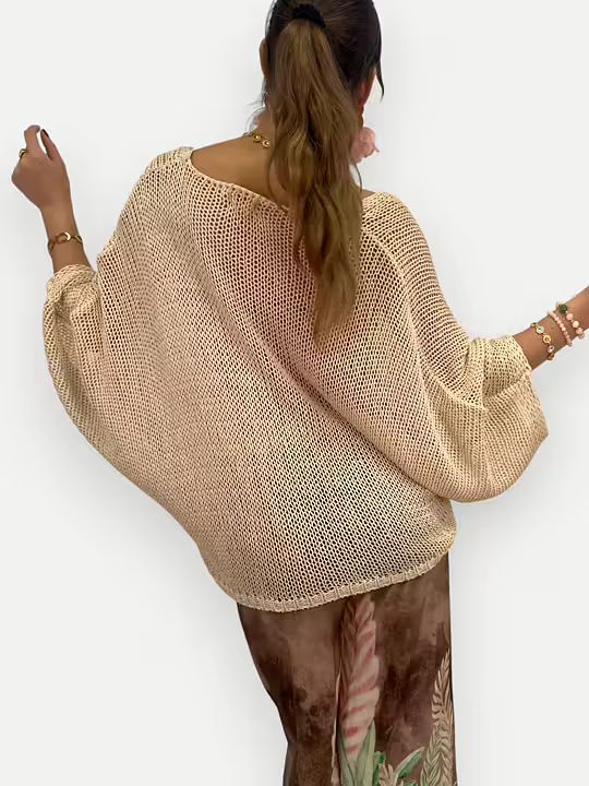 GLESSTICKAD TRÖJA MED KNUT