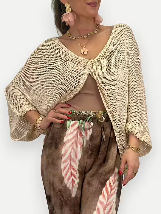 GLESSTICKAD TRÖJA MED KNUT