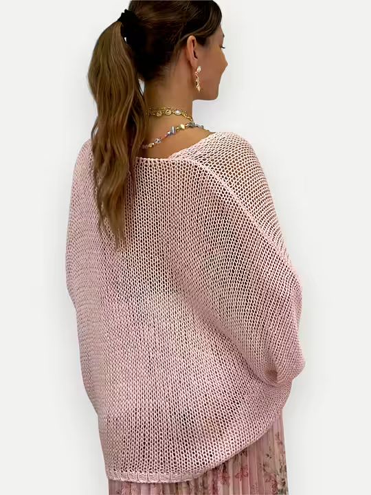 GLESSTICKAD TRÖJA MED KNUT