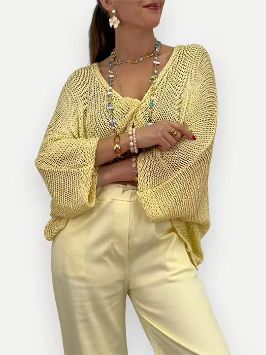 GLESSTICKAD TRÖJA MED KNUT