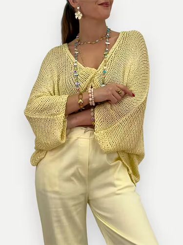 GLESSTICKAD TRÖJA MED KNUT