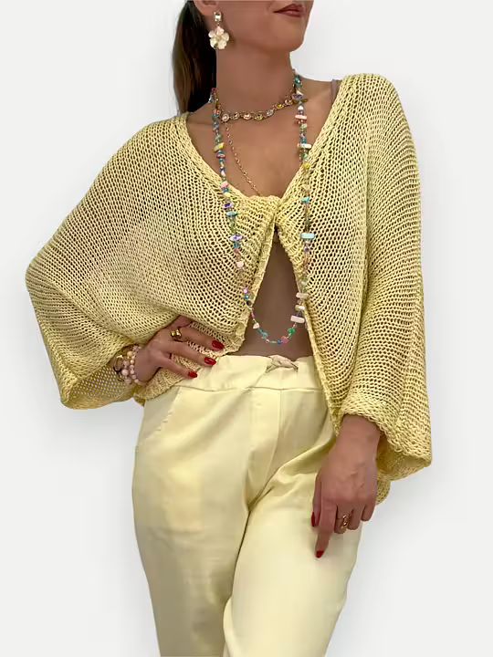 GLESSTICKAD TRÖJA MED KNUT