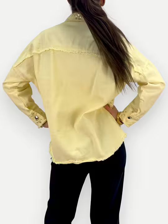 CANVASJACKA MED PALJETTER