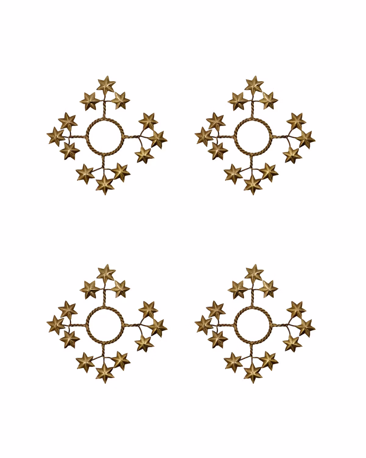 STAR LJUSMANSCHETT 4-PACK GULD